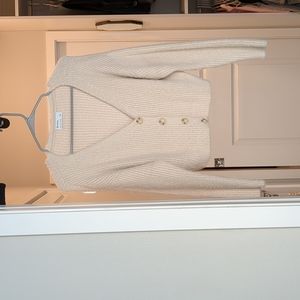 Bershka Oatmeal Soft Cropped Cardigan